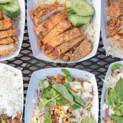a box filled with different types of food