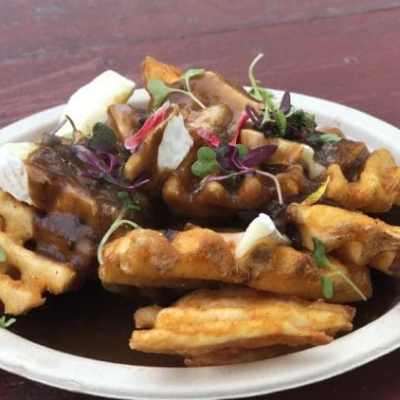 a plate of food on a table